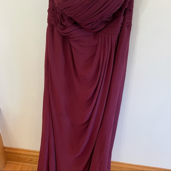 Bill Levkoff Chiffon Sweetheart Floor Length Gown size 14 - Picture 5 of 16